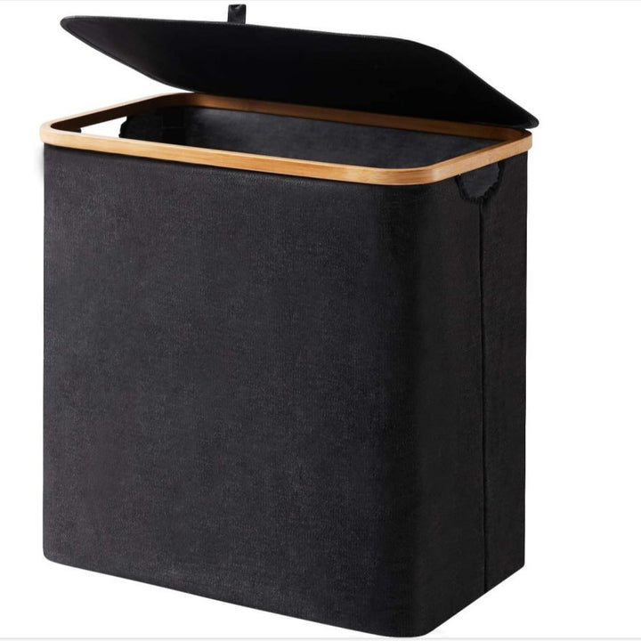High-quality laundry basket with bamboo lid Bowlift
