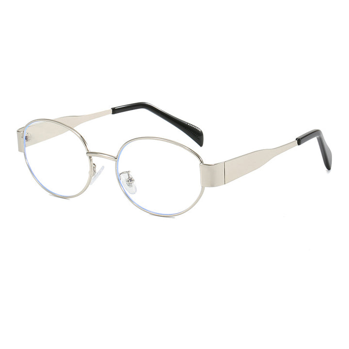 Oval sunglasses with elegant metal frame Bowlift