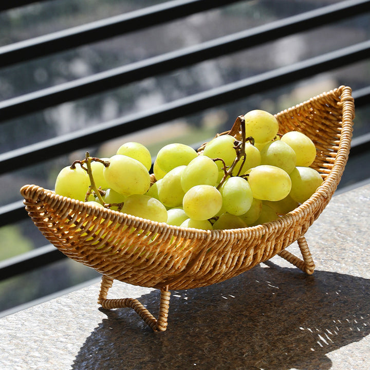 Unisex Original Handwoven Fruit Basket with Elegant Shape Bowlift
