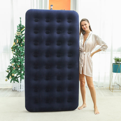 Ladies Inflatable Luxury Air Mattress with Soft Velours Surface Bowlift