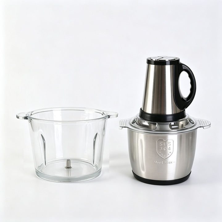 Stainless Steel Electric Meat Mincer with Safety Lid Bowlift