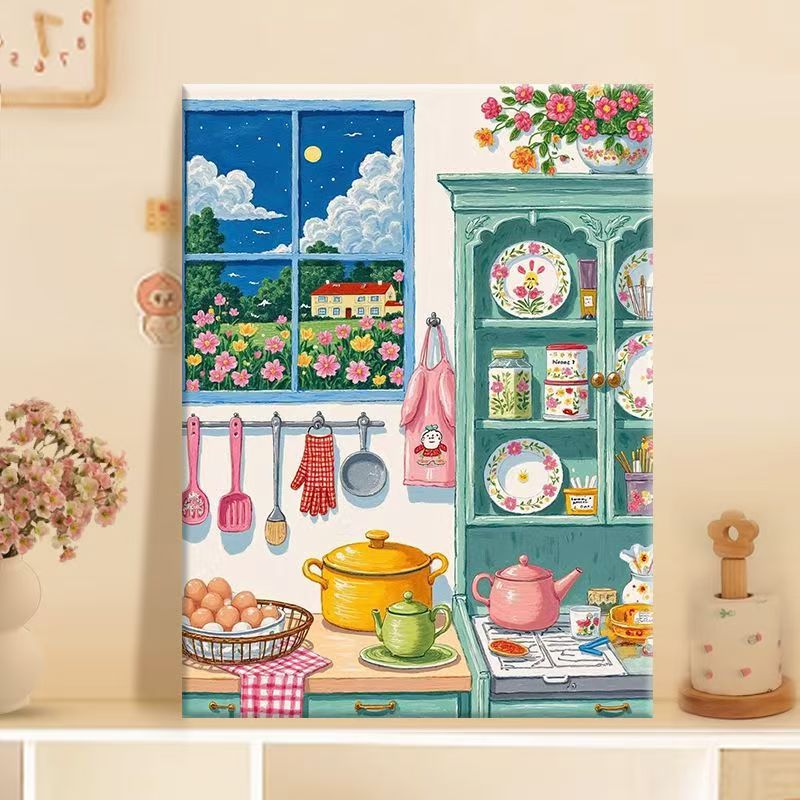 Kitchen-Themed Decorative Canvas Art Bowlift