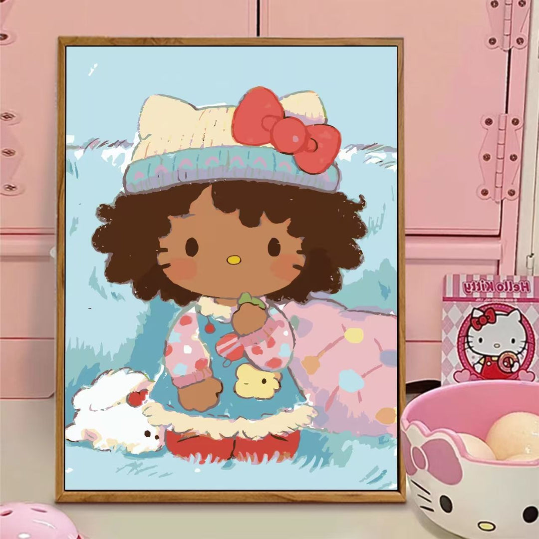 Cute Cartoon Character Canvas Art Bowlift