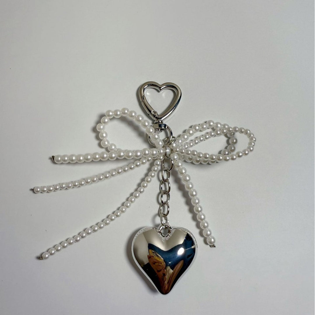 Decorative Heart Charm Keychain Bowlift