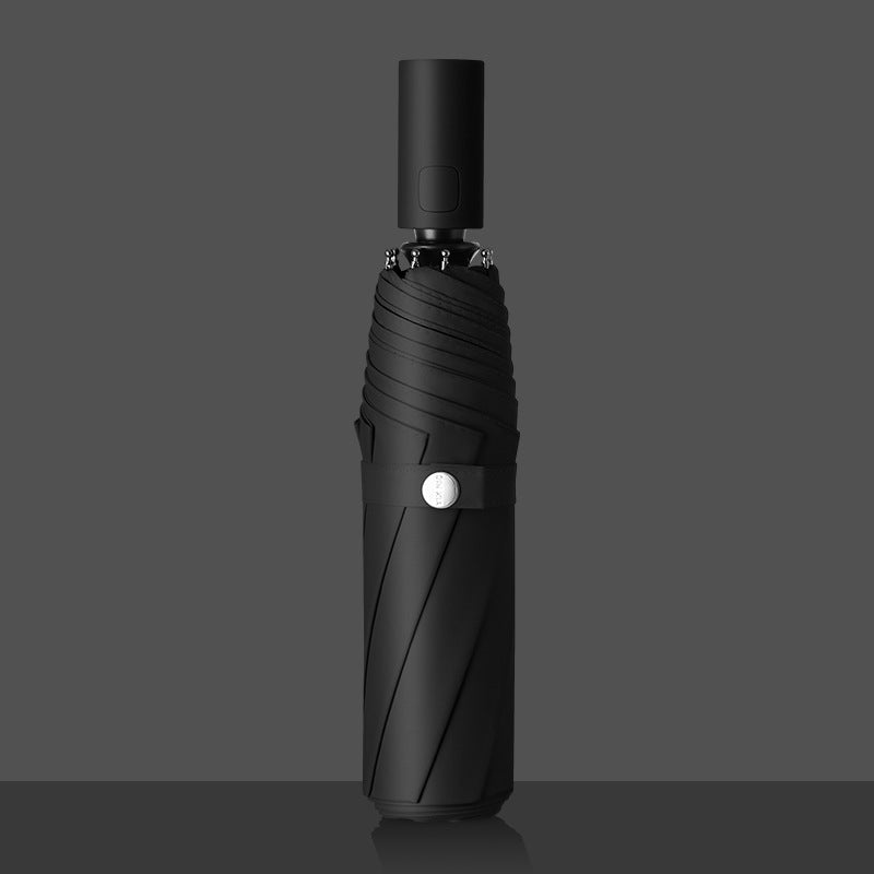 Ladies Automatic Folding Umbrella with Ergonomic Design and Wind Resistant Technology Bowlift