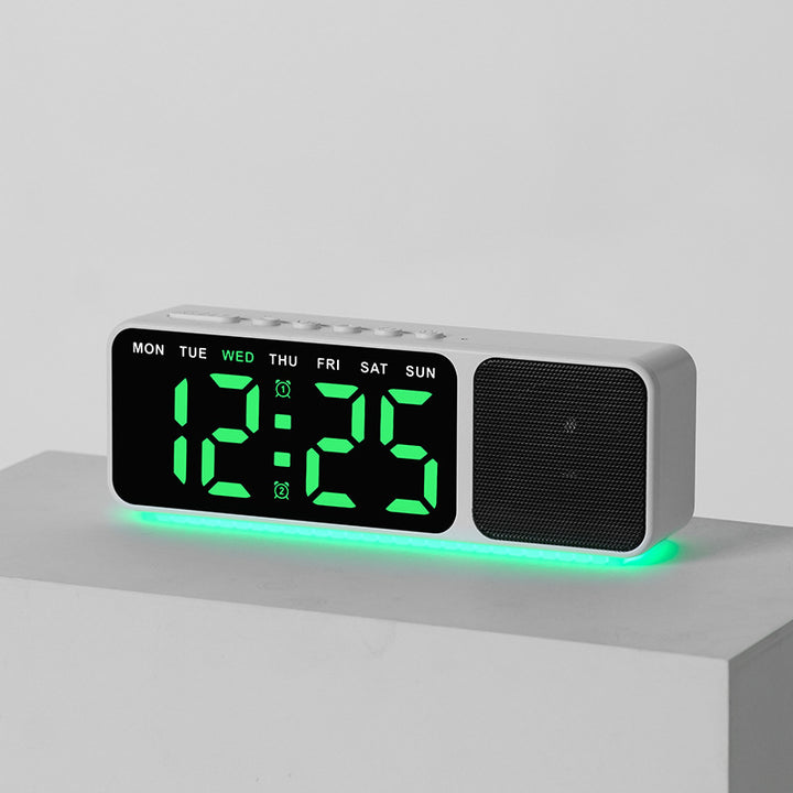 Digital LED alarm clock with multicolor lighting Bowlift