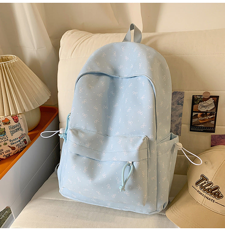 Cute Floral Print Backpack Bowlift