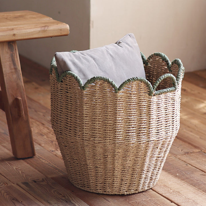 Stylish storage basket with wave edge Bowlift