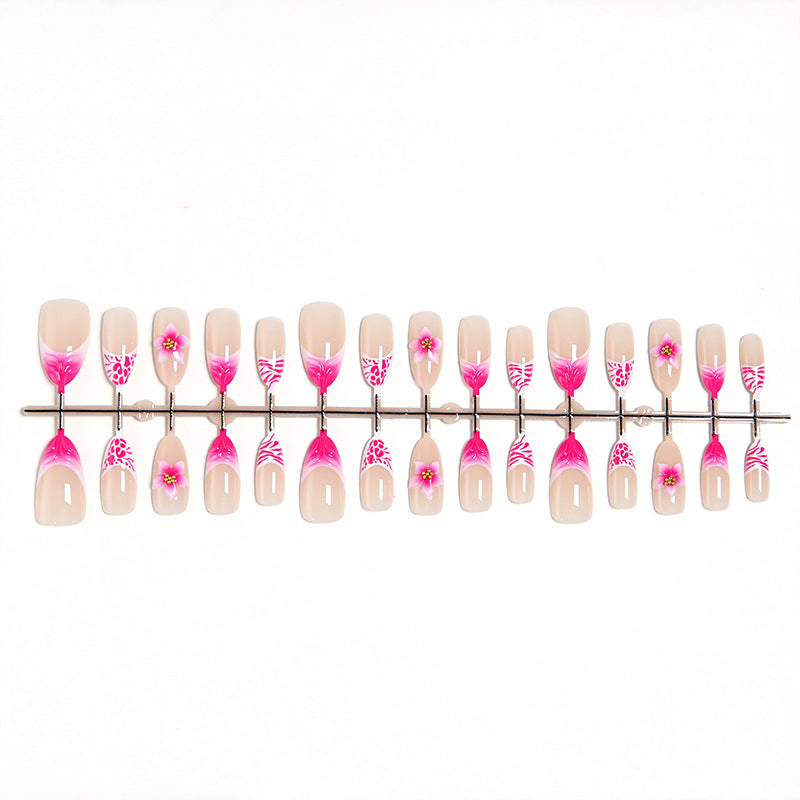 Nail Art Set with Floral Design and Glitter Details Bowlift