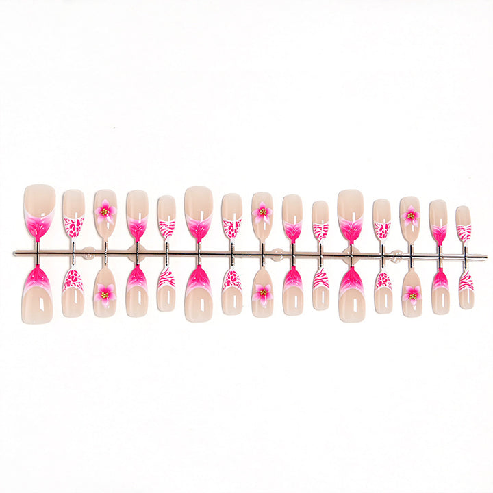 Nail Art Set with Floral Design and Glitter Details Bowlift