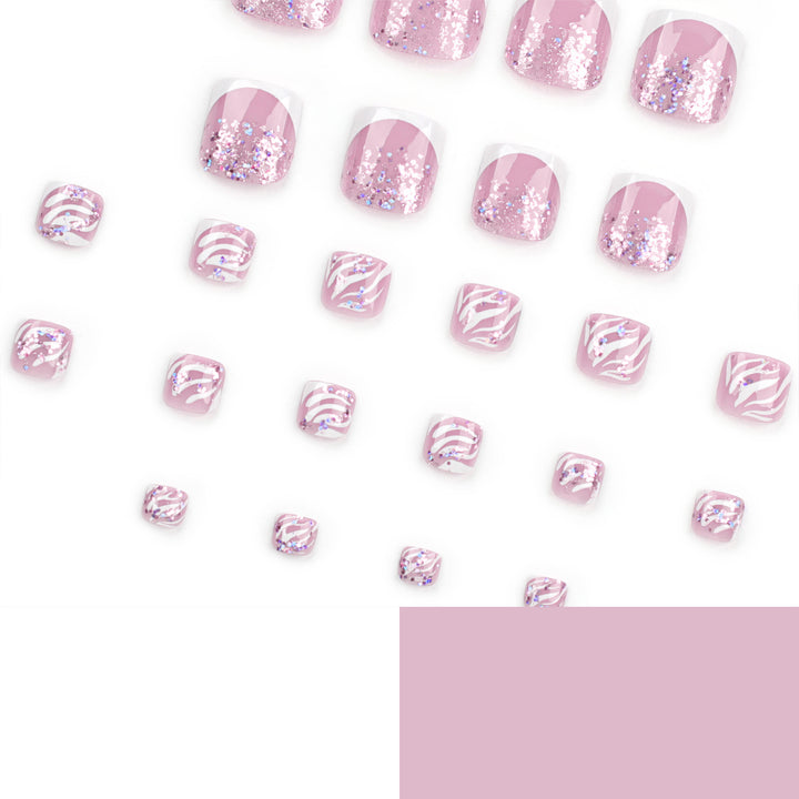 Artful toenail design with glamorous accents Bowlift