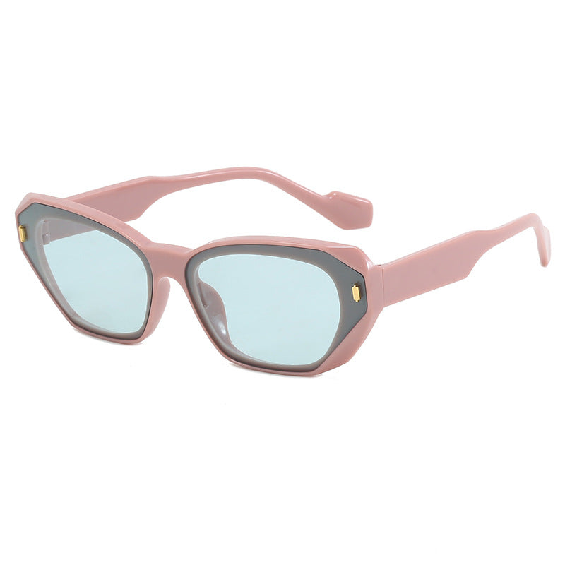 Women’s geometric designer sunglasses with distinctive frame Bowlift