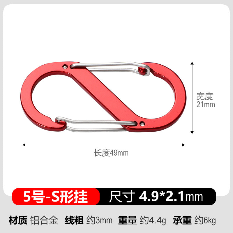 Aluminium carabiner with safety snap Bowlift