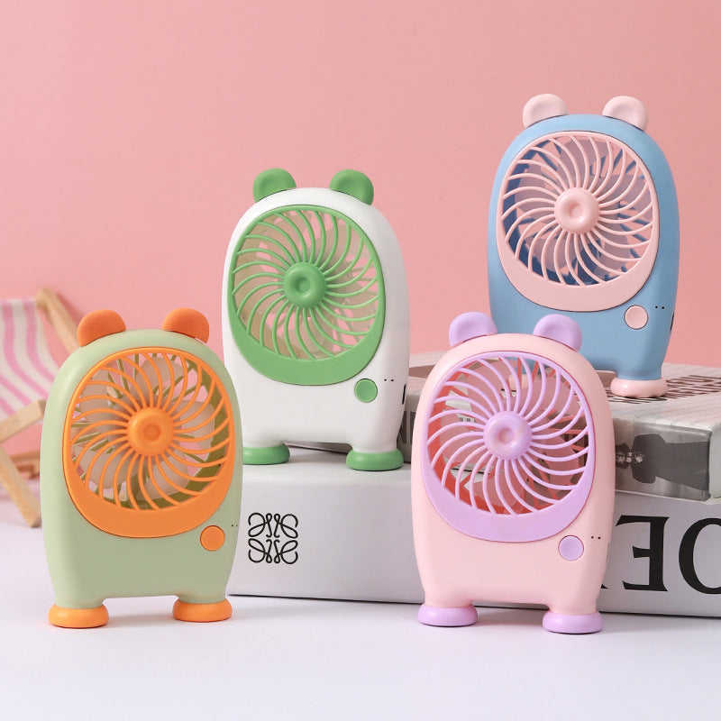 Unisex Portable Mini Handheld Fan in Playful Animal Design Bowlift