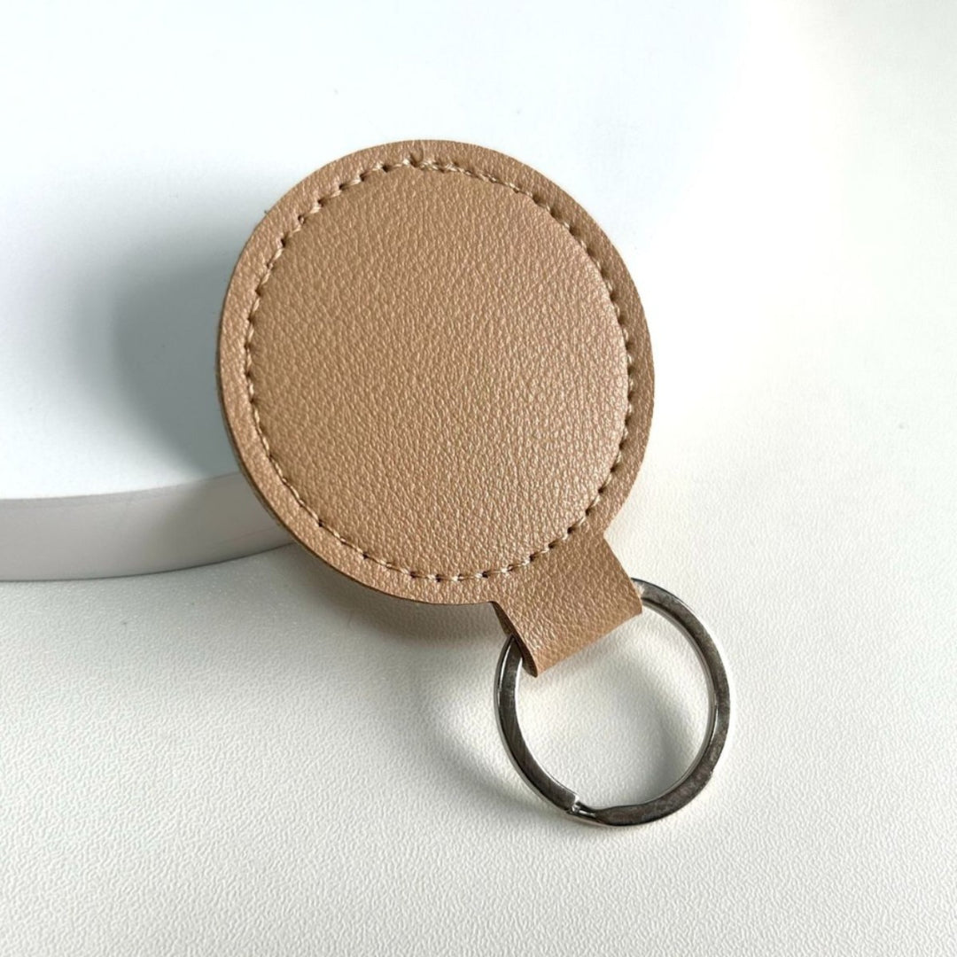 Round Leather Keyring Bowlift