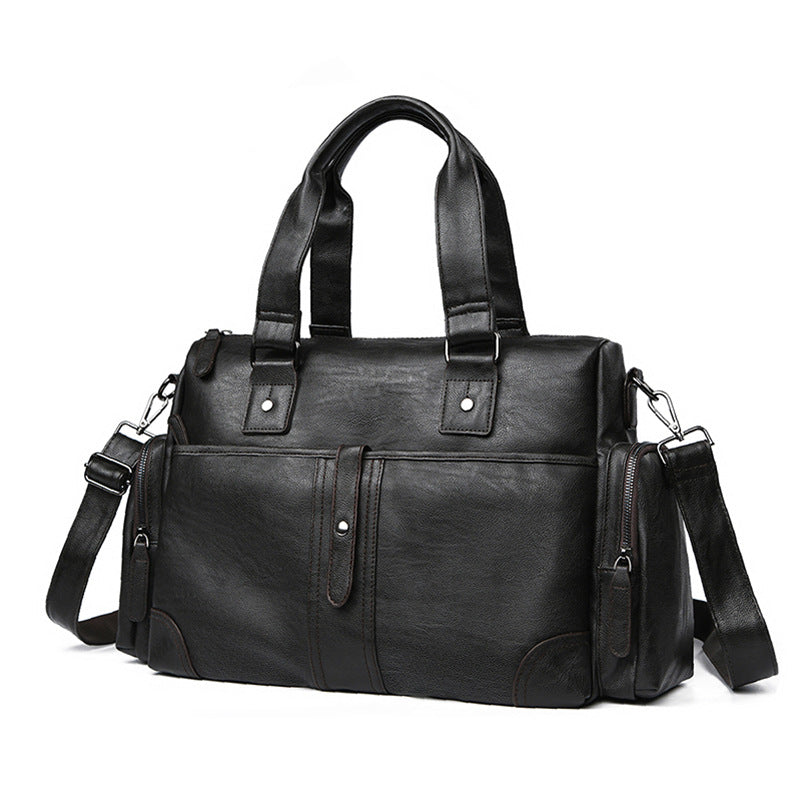 Premium Leather Travel Duffel Bag Bowlift