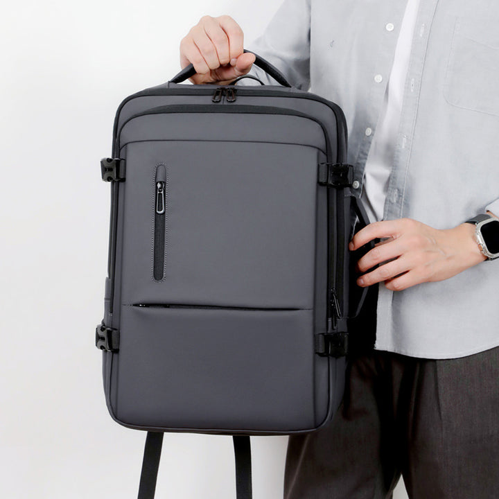 Functional backpack with special laptop compartment and optimal space utilization Bowlift