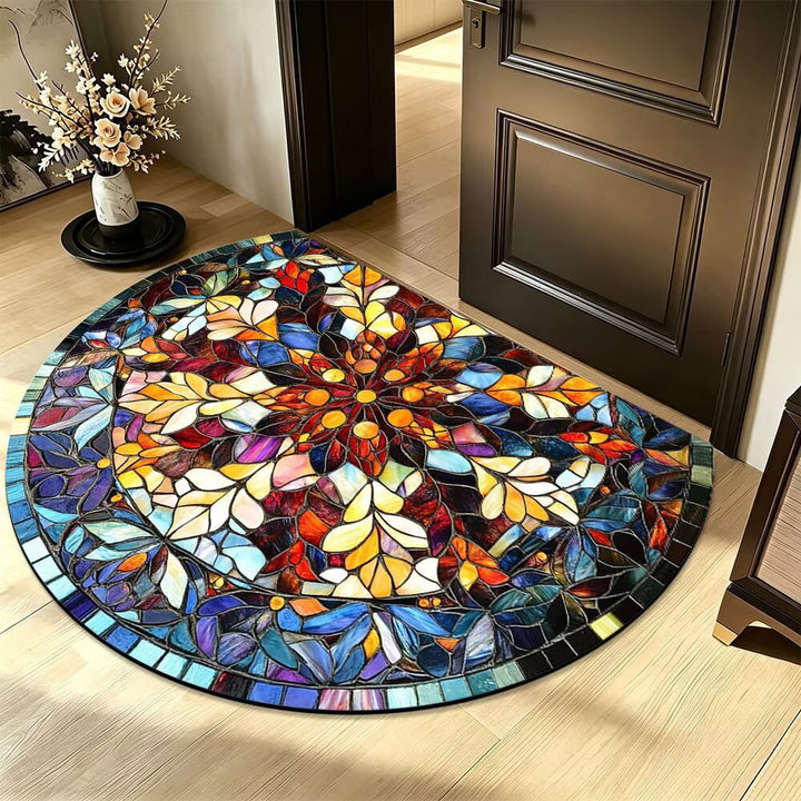 Artistic Mosaic Round Rug