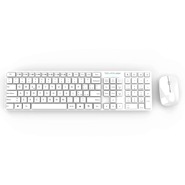 Elegant Wireless Keyboard and Mouse Set with Precision Control Bowlift