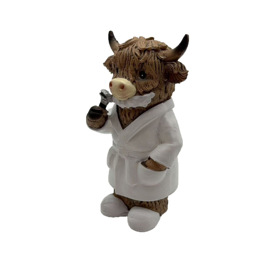 Funny Highland Cattle Bathroom Figure Bowlift