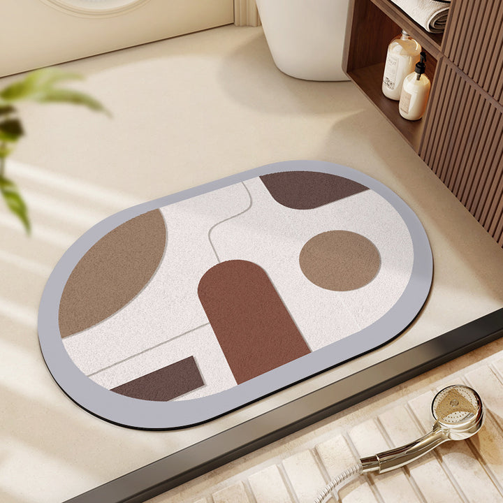 Modern Abstract Bath Mat Bowlift
