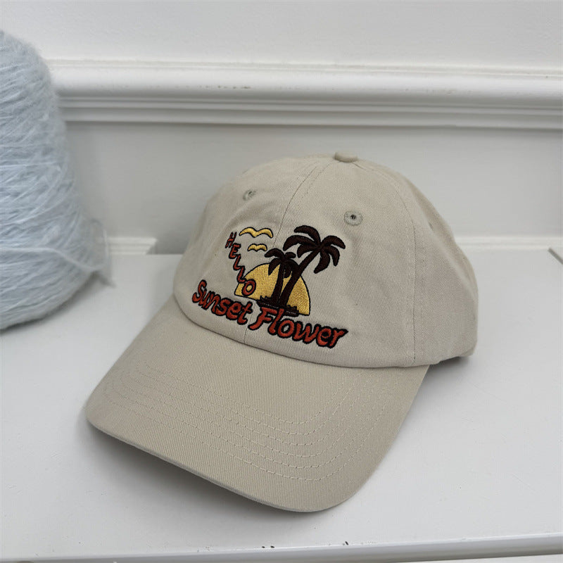 Women's Casual Embroidered Baseball Cap Bowlift