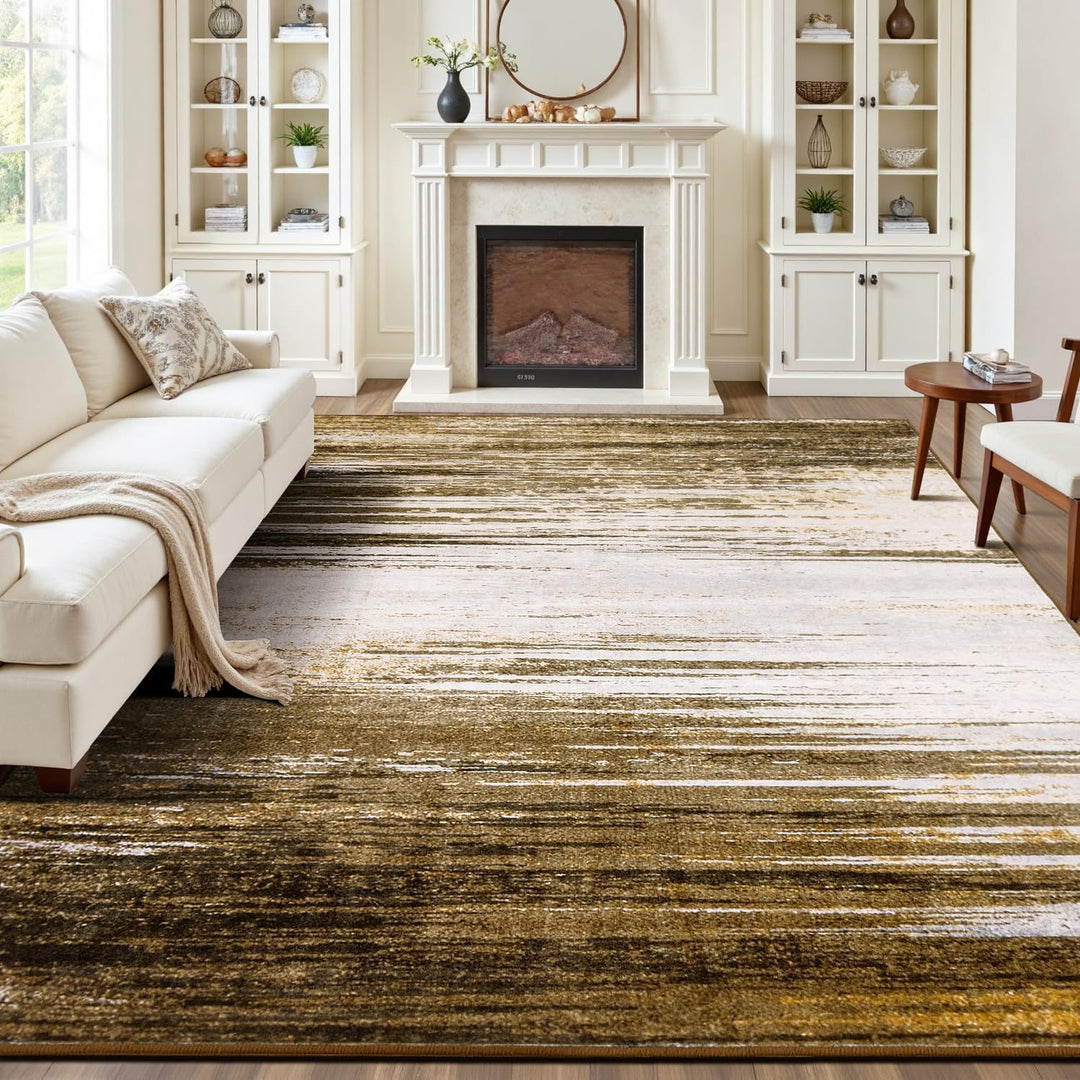 Abstract Striped Area Rug