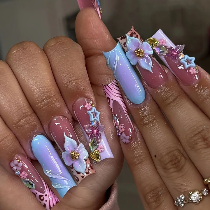 Decorative Long Nail Art Enhancements Bowlift