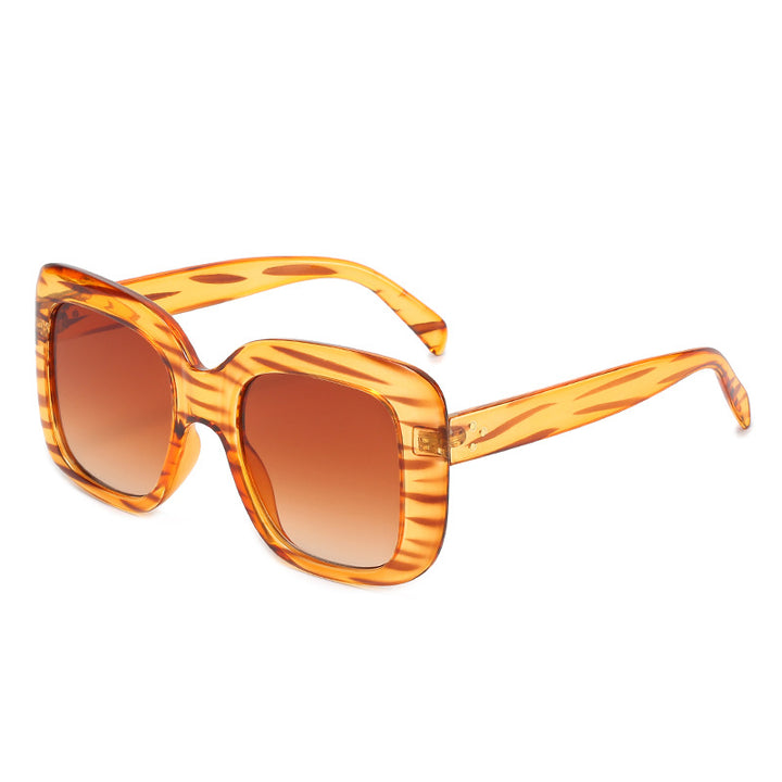 Women's oversized square sunglasses with high-quality plastic frame Bowlift