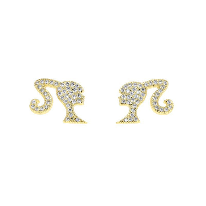 Heart-Shaped Glitter Earrings Bowlift