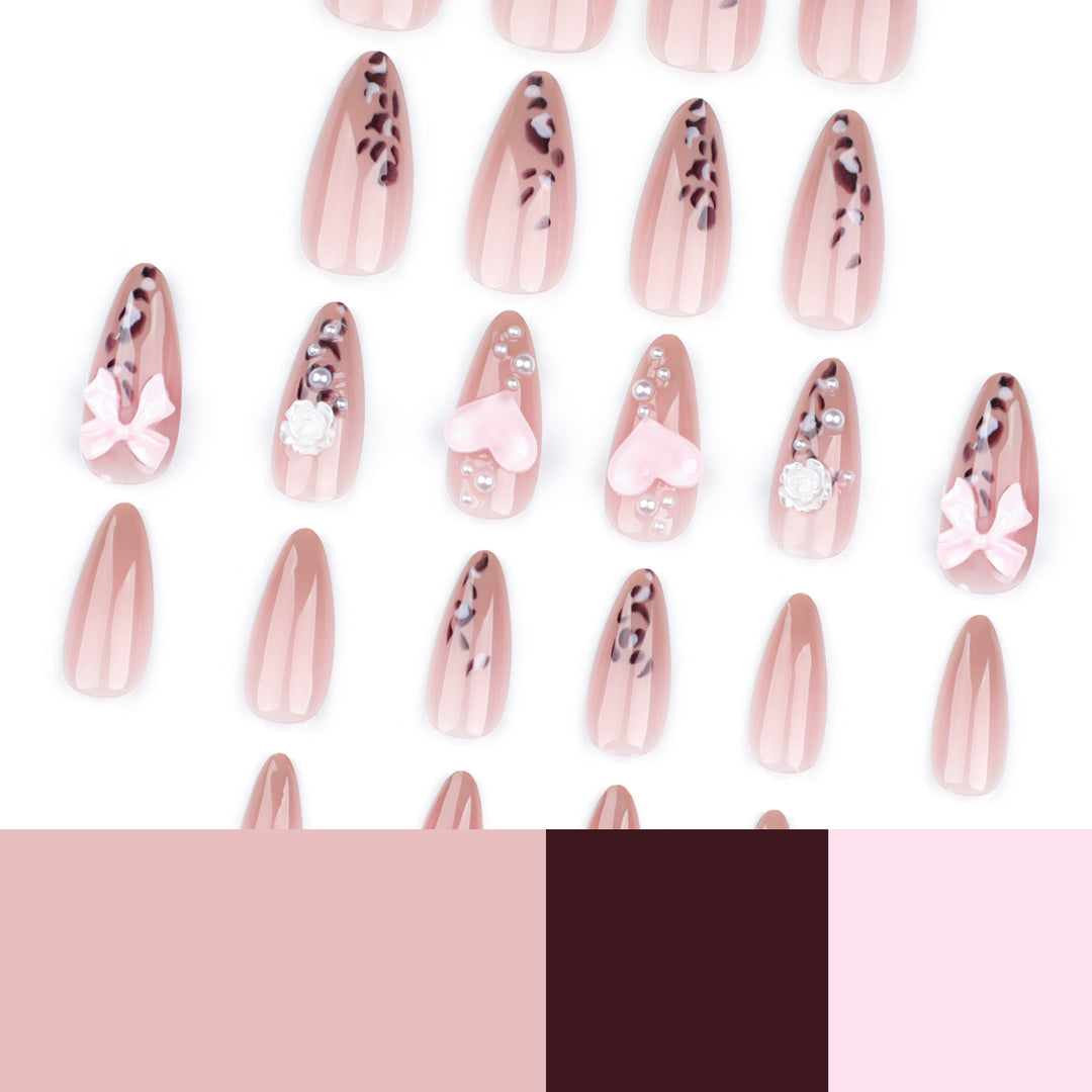 Artful nail extensions with decorative 3D designs Bowlift