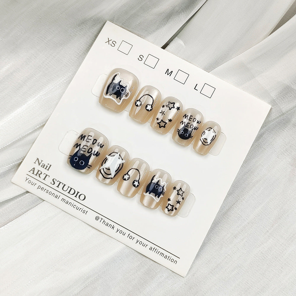 Glamorous artificial nails with holographic effect Bowlift
