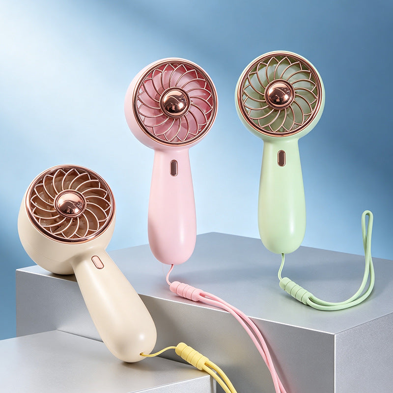Women Portable Hand Fan with Stylish Grid Design Bowlift