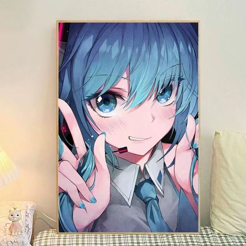Anime-Themed Illustrated Canvas Art Print Bowlift