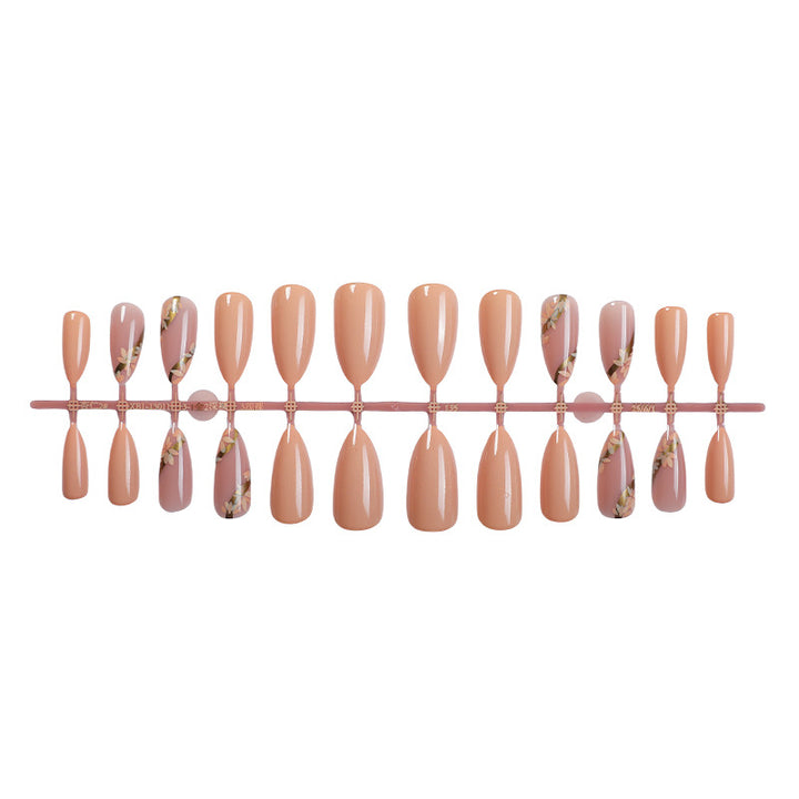 Floral Press-On Nail Art Set Bowlift