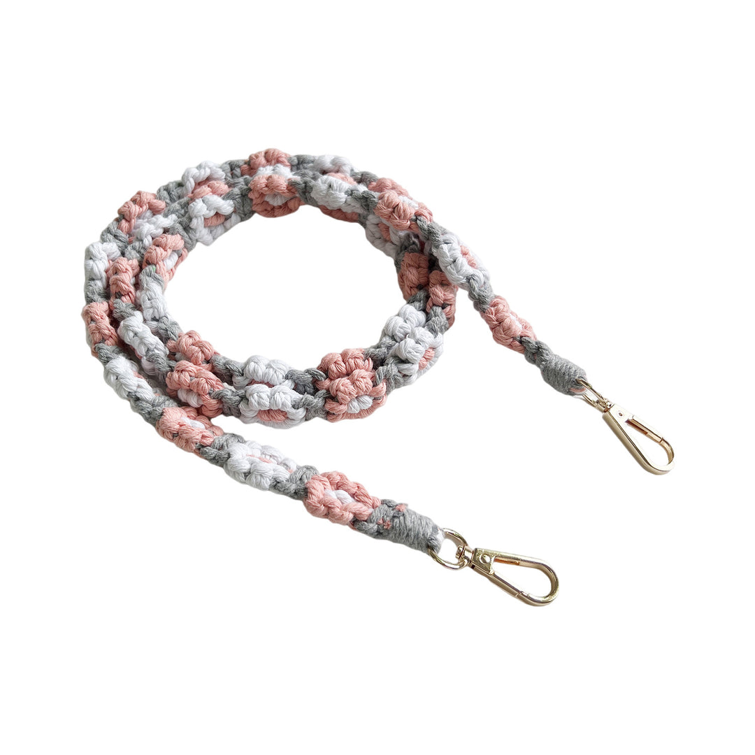 Handcrafted Macrame Pet Leash Bowlift
