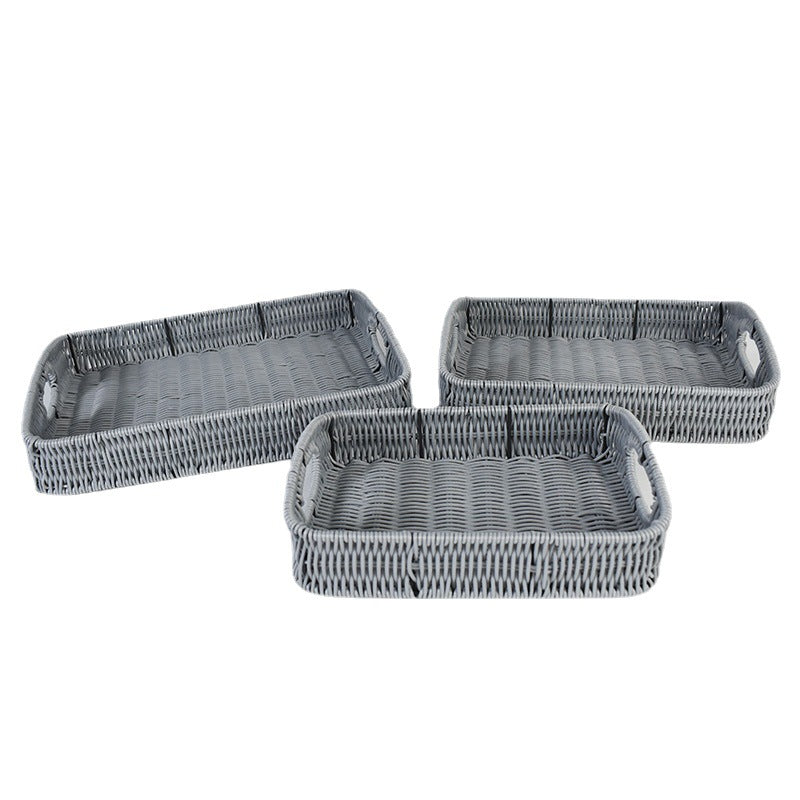 Stacking Woven Storage Trays Bowlift