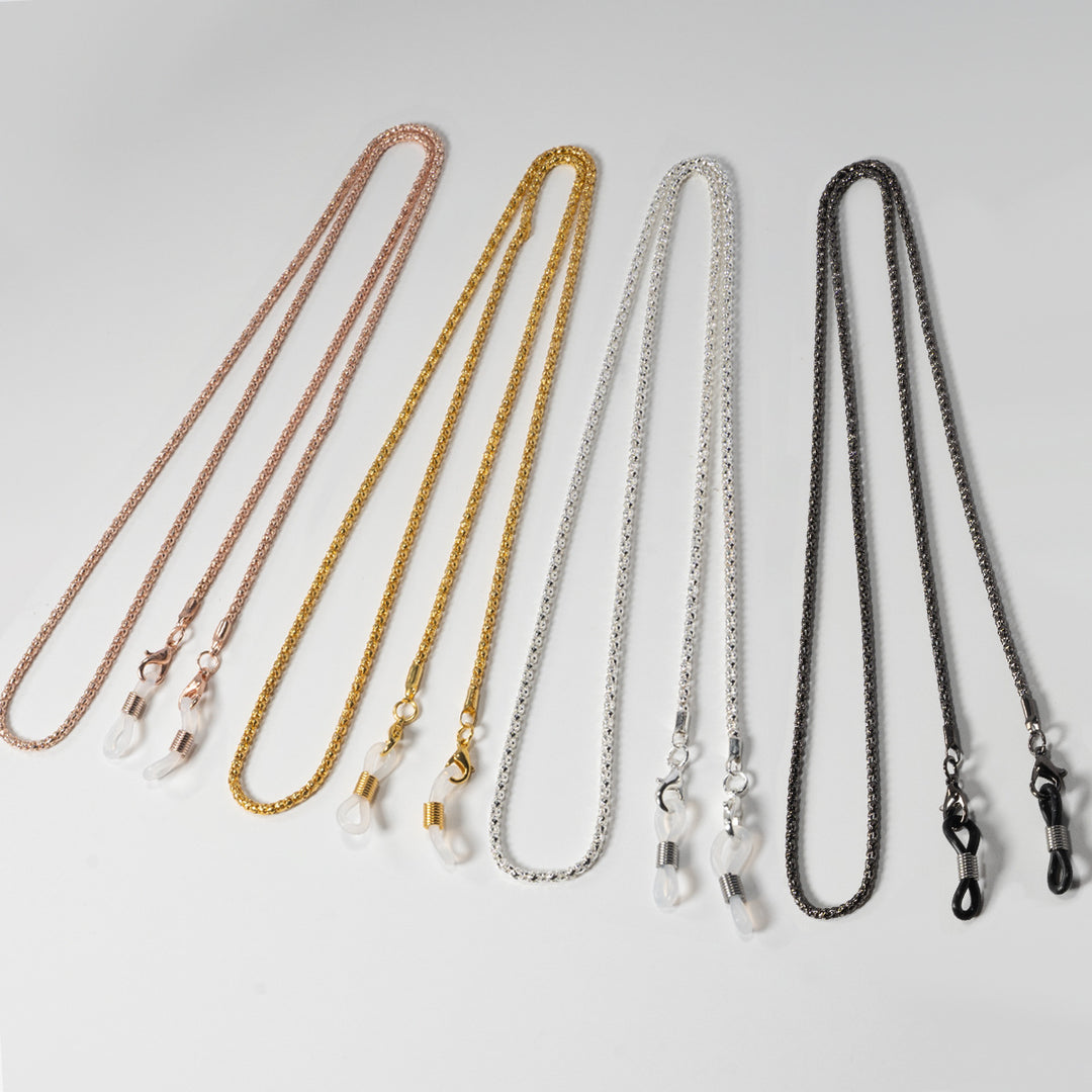 Elegant Silver-Plated Eyewear Chain Bowlift