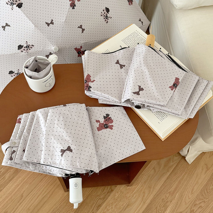 Ladies collapsible umbrella with playful design Bowlift
