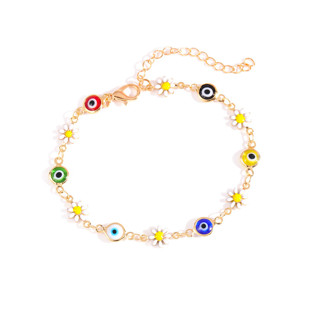 Charming Daisy and Evil Eye Bracelet Bowlift