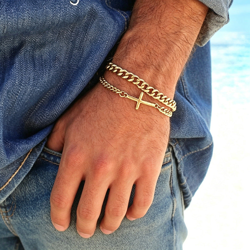 Gold Chain Bracelet Bowlift