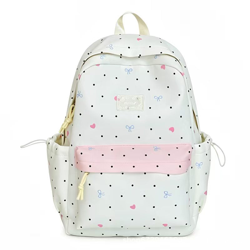 Decorative Polka Dot Backpack Bowlift