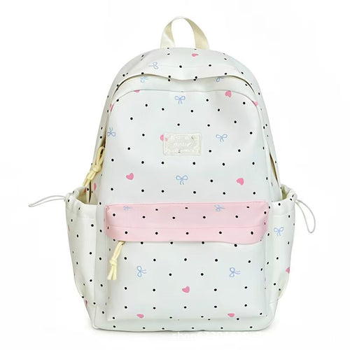 Decorative Polka Dot Backpack Bowlift
