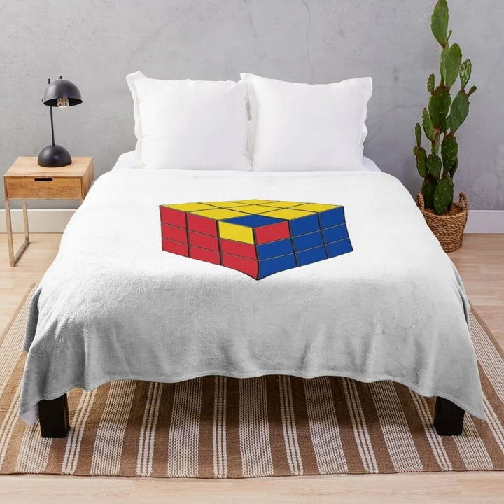 Contemporary Graphic Print Fleece Blanket