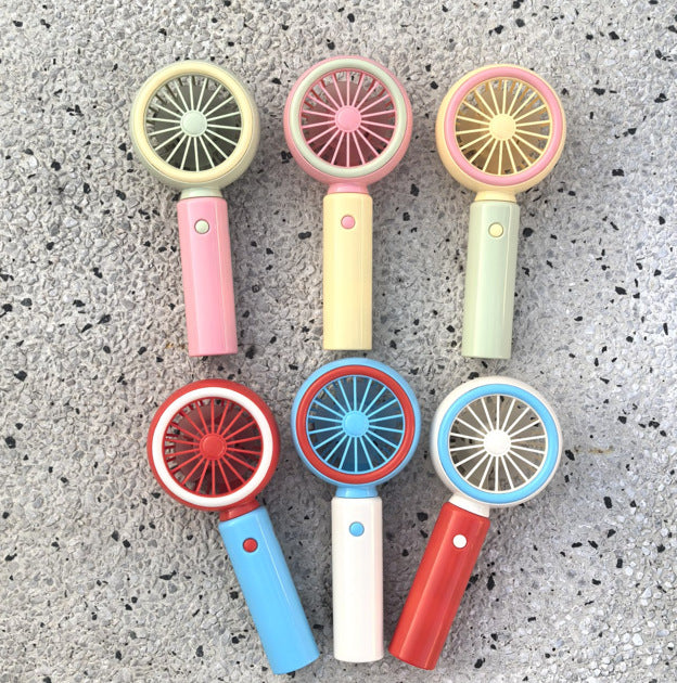 Ladies Portable Mini Hand Fan with Ergonomic Grip and Variable Speed Bowlift