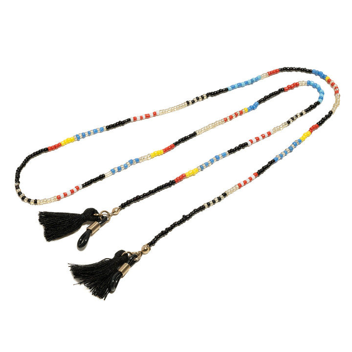 Beaded Eyewear Chain with Tassel Attachments Bowlift