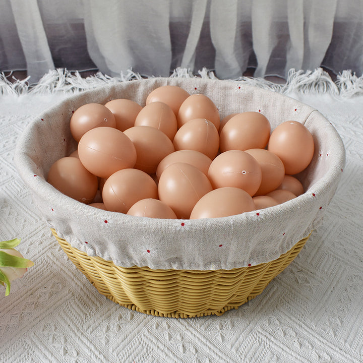 Cozy Fabric-Lined Woven Basket Bowlift