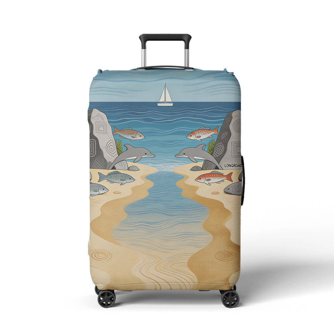Women's suitcase sock with colorful coral design Bowlift
