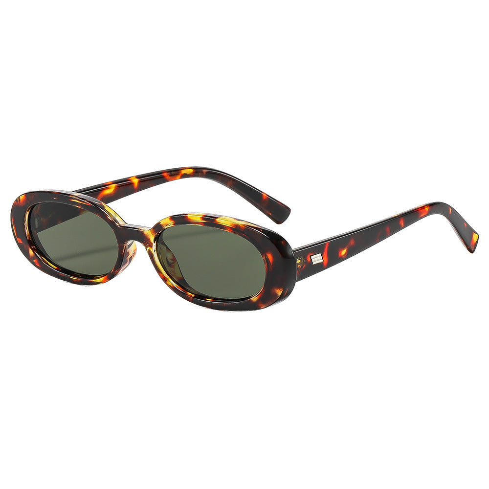 Stylish Oval Frame Sunglasses Bowlift