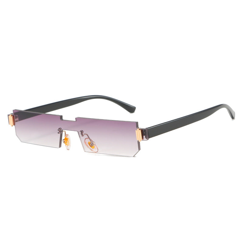 Women's fashionable geometric sunglasses with fine frame Bowlift